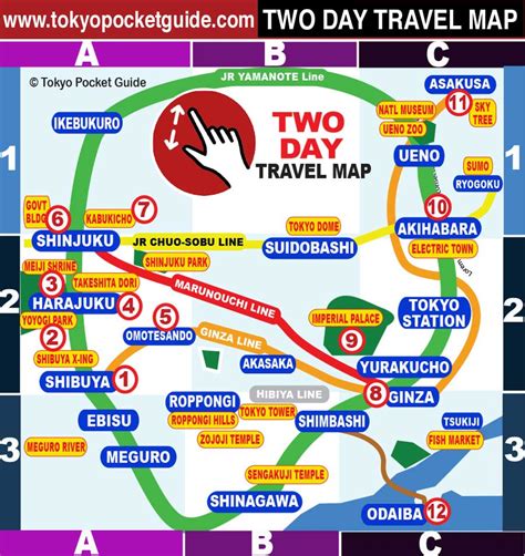 Map of Tokyo by area. Tourist map of Tokyo in English – tripmydream.